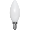 LED lampa E14 C35 frostad